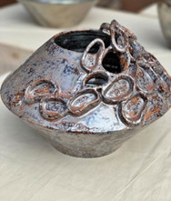 Vaso scultura Silver II